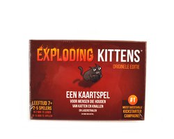 Exploding Kittens Originele Editie - Kaartspel vol spanning en humor - 2 tot 5 spelers - Vanaf 7 jaa