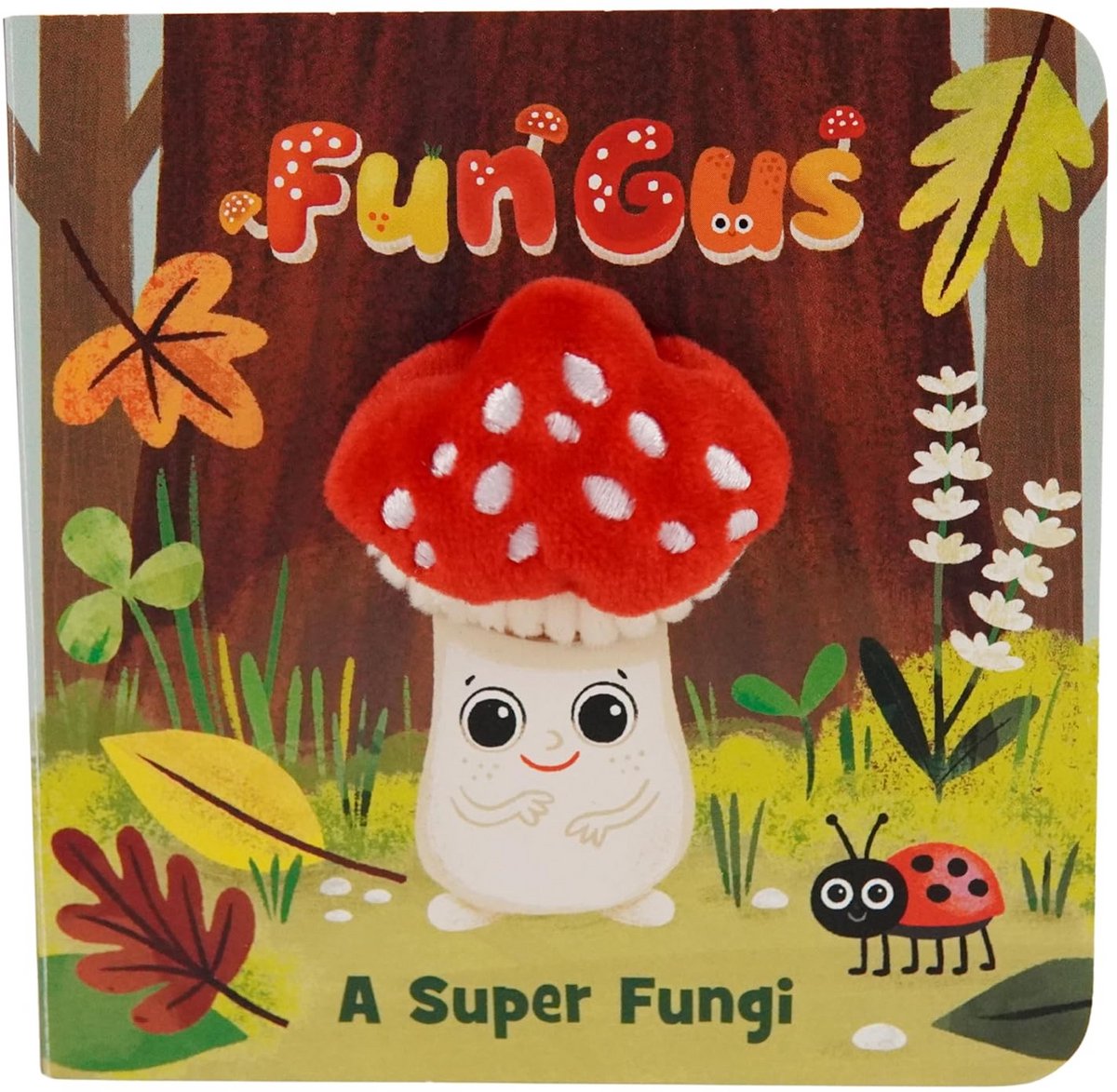 Paddenstoel Poppenboek - Interactief Verhaal - Kindertijd Vermaak - Ingebouwde Vingerpop - 11 x 11 cm - Multicolor