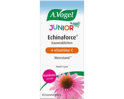A.Vogel Echinaforce Junior + Vitamine C kauwtablet - Ondersteunt de weerstand bij kinderen - 80 st