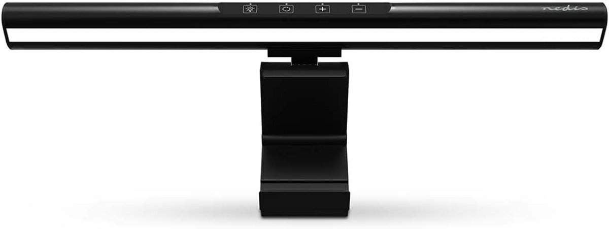 Monitor Lichtbalk - Schermverlichting LED - Werkplek Verlichten - Traploos Dimbaar - 40 cm Breed - Zwart