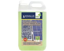 Edialux Zonnepanelenreiniger 2,5 L met enzymen, eco-vriendelijke solar panel cleaner voor zonnepanelen, diep reinigend zonder schade, verwijdert vuil, vogelpoep en resten