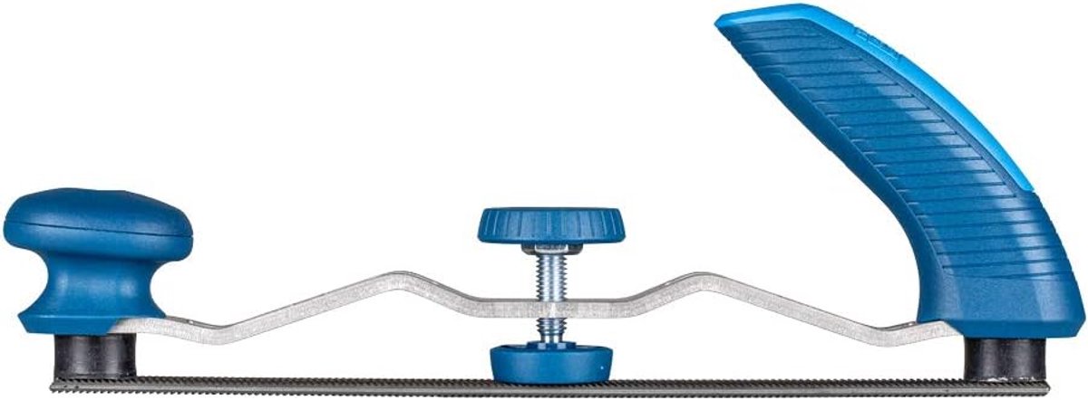 Carrosserievijlenhouder - Metaalvijlhouder - Oppervlaktebewerking - Traploos verstelbare buigradius - Voor vijlen 300mm - Blauw