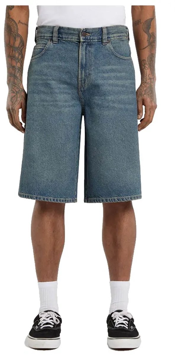 Dickies 958 13´´ Loose Korte Jeans 34 Man Blauw