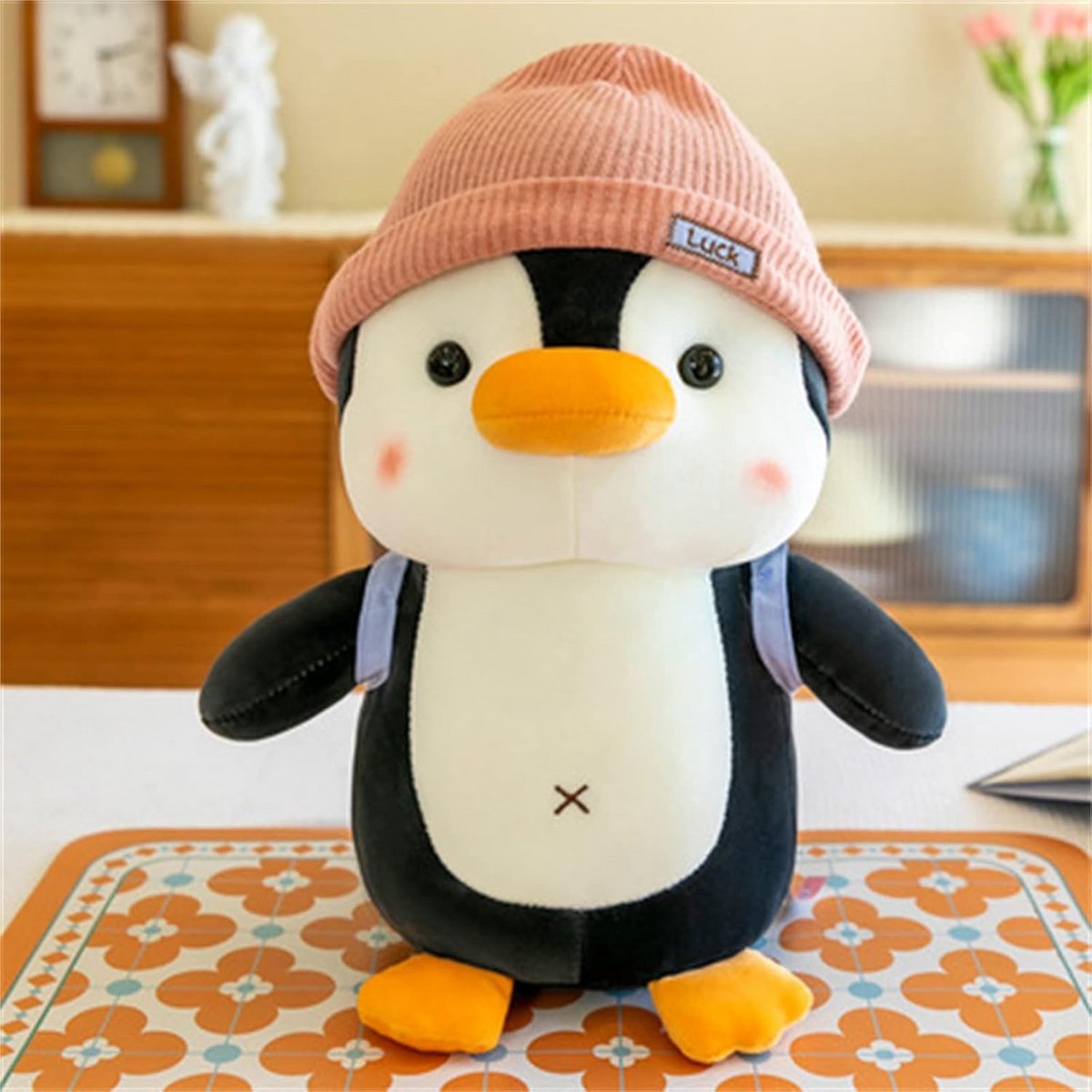 Zacht Pinguïn Pluche Knuffeldier 35 cm Roze voor Jongens en Meisjes