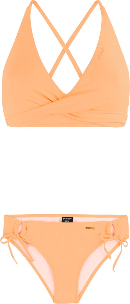 Protest PRTCelia Bikini set Dames B&C-cup Uitneembare vulling Gespsluiting Medium dekking Oranje