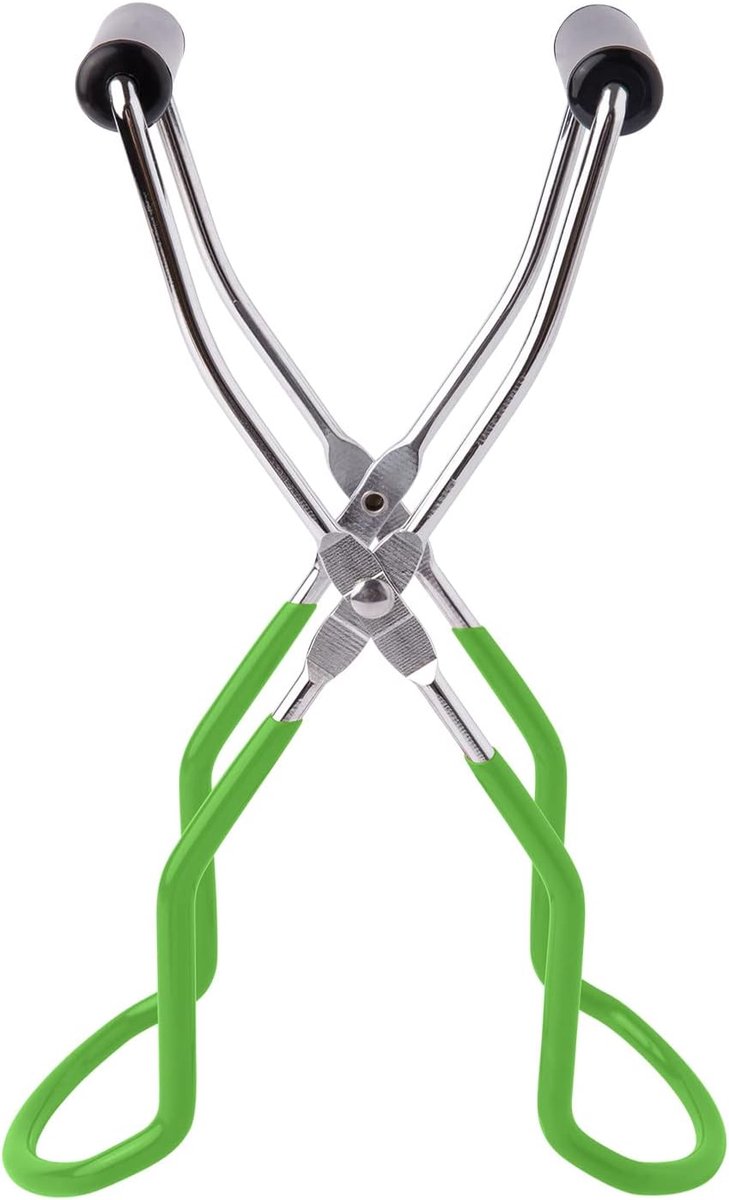 Pan Tang - Keuken - Veilige Grip - en serveertang - RVS - Met Handgreep - Groen