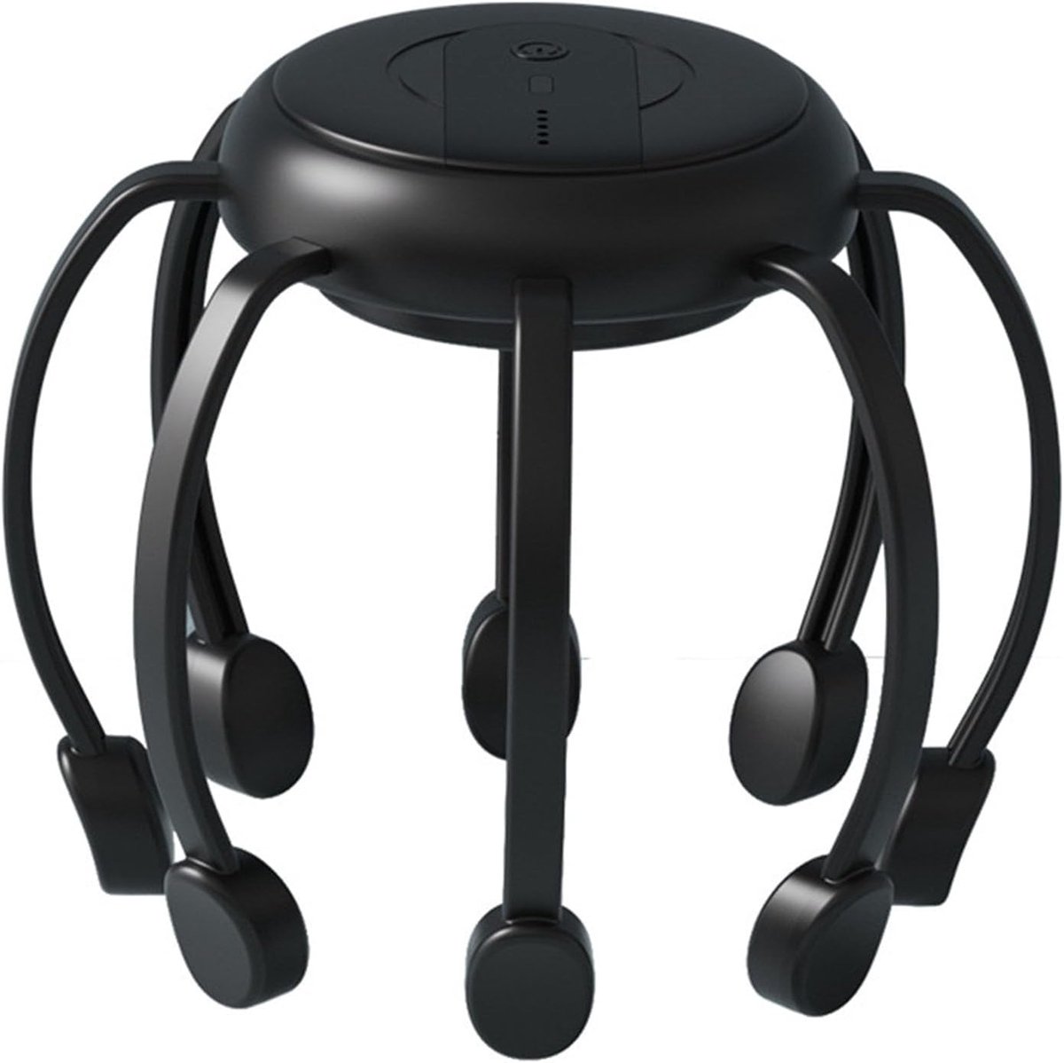 Hoofd Massager - Slimme Octopus Hoofd Massager - Elektrische 360° Draadloze Hoofd Massage - 8 Massagepunten voor Ontspanning en Slaap - Draagbaar Ontwerp voor Stressverlichting - Zwart Kleur