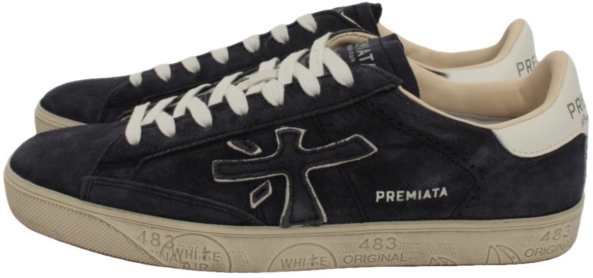 Premiata Steven Sneakers - Suède - Heren - Blauw - Maat 45