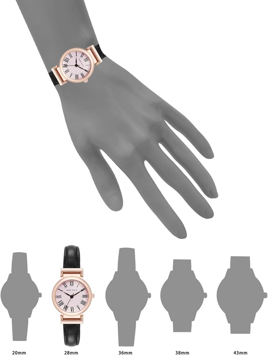 Leren Dameshorloge - Stijlvol Analoog Horloge met Leren Band