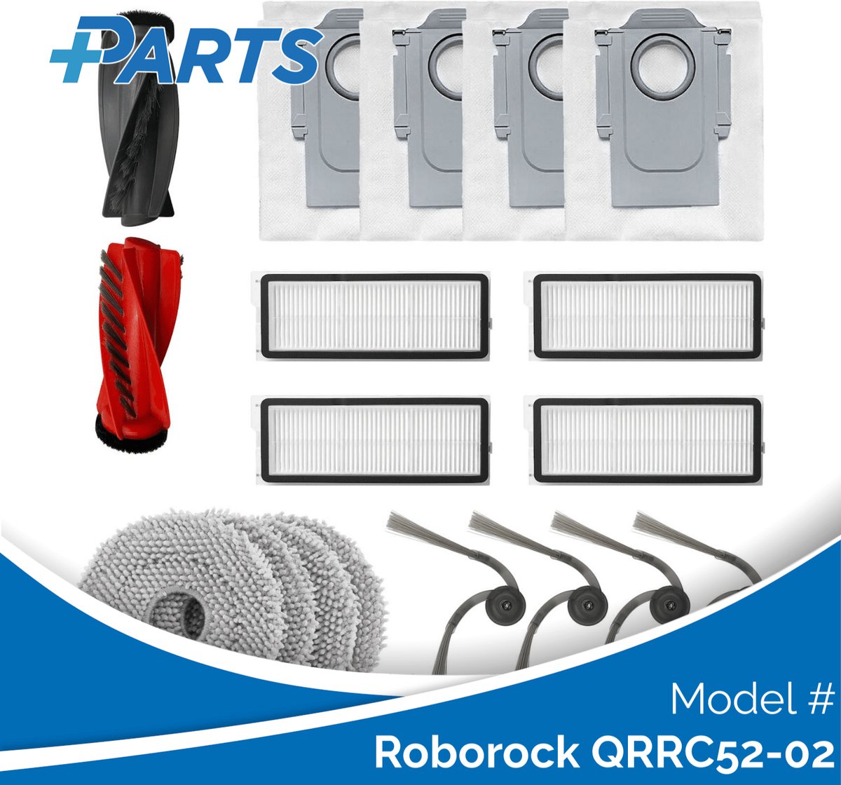 Roborock QRRC52-02 Onderhoudsset (Plus.Parts® alternatief voor 8.02.0411)
