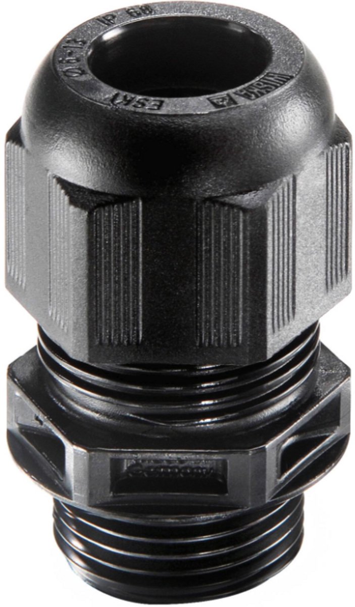 Wiska wartel M16 4,5-10mm IP68 kunststof zwart - per 50 stuks (10066121) — afbeelding 2