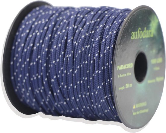 Paracord Touw 50 Meter 2mm Sterk Nylon Koord Voor Buitenactiviteiten 