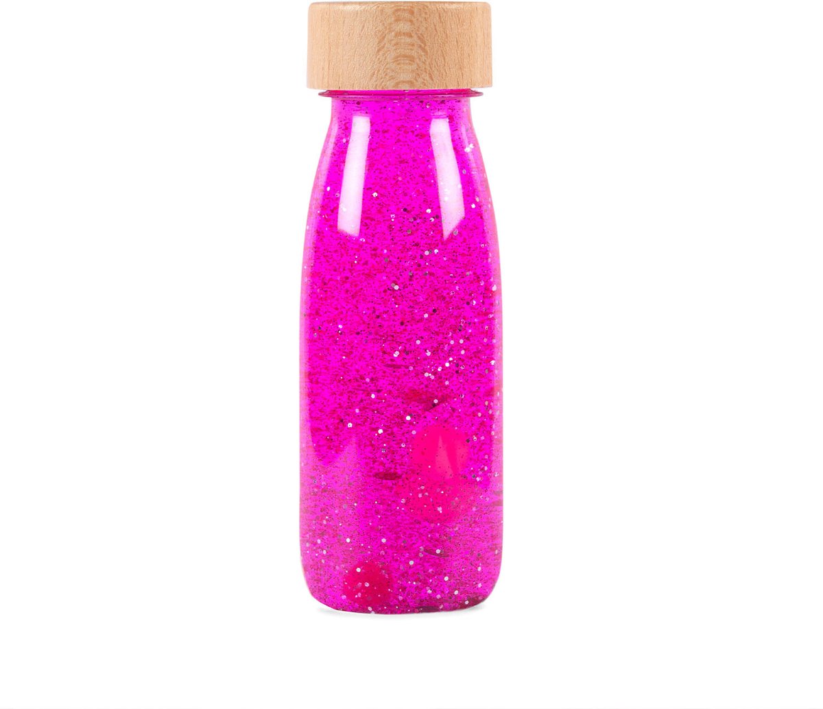 Petit Boum - Babyspeelgoed sensorische fles met geluid - Roze