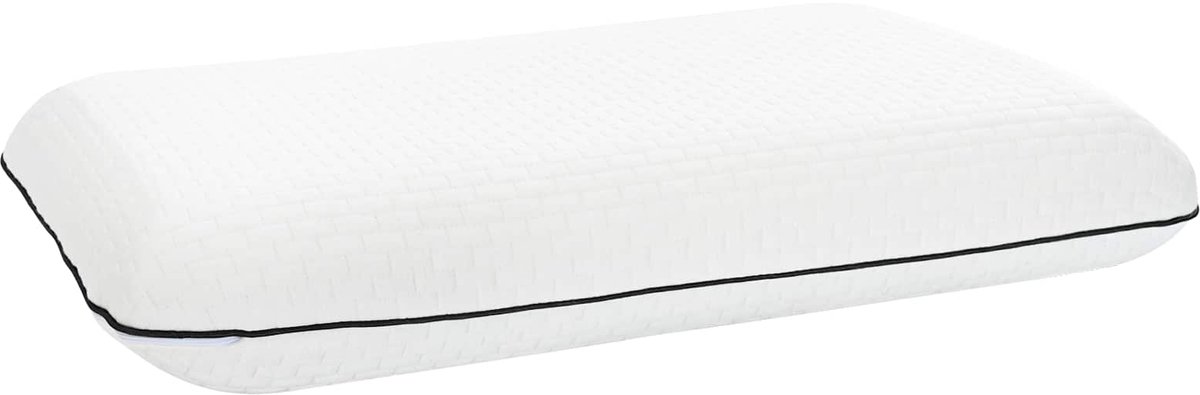 vidaXL - Slapen - kussen - Effen - Wit - 60 - x - 40 - x - 10 - cm - Gelschuim