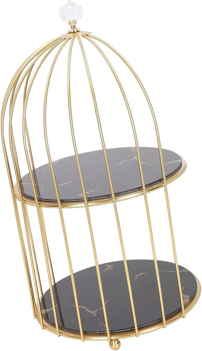 Opbergrek - Organizer rek - Badkamer aanrecht - Vogelkooi ontwerp - 37 x 22 x 21 cm