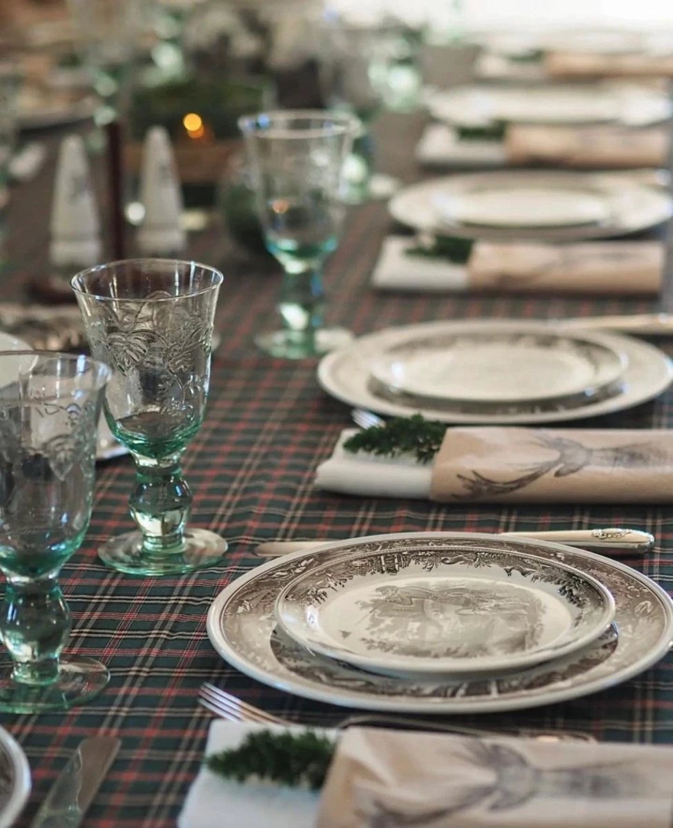 Tafelkleed Tartan Groen Medium - 120x140 - Katoen - Mood Company