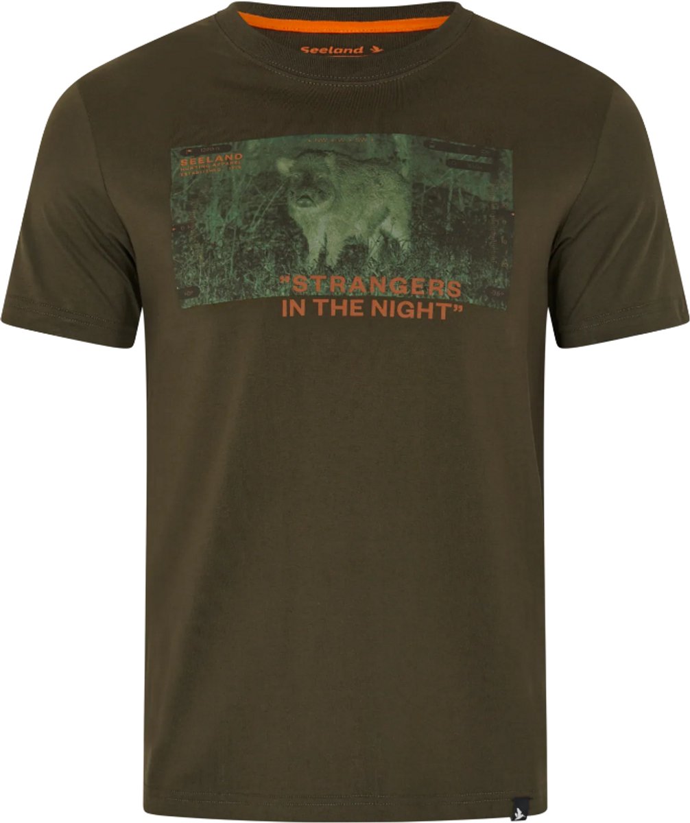 Seeland Nightvision T-shirt Outdoor T-shirt Scandinavisch T-shirt Jacht T-shirt Groen Maat -L