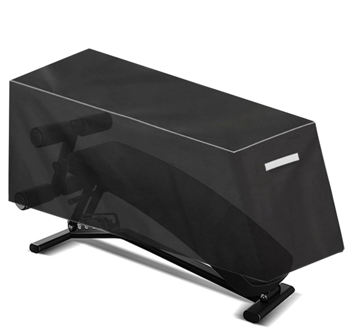Oefenbankhoes - Gewichtsbank Beschermhoes - Apparatuur Binnen - Waterdicht Stofbestendig - 152x46x54cm - Zwart