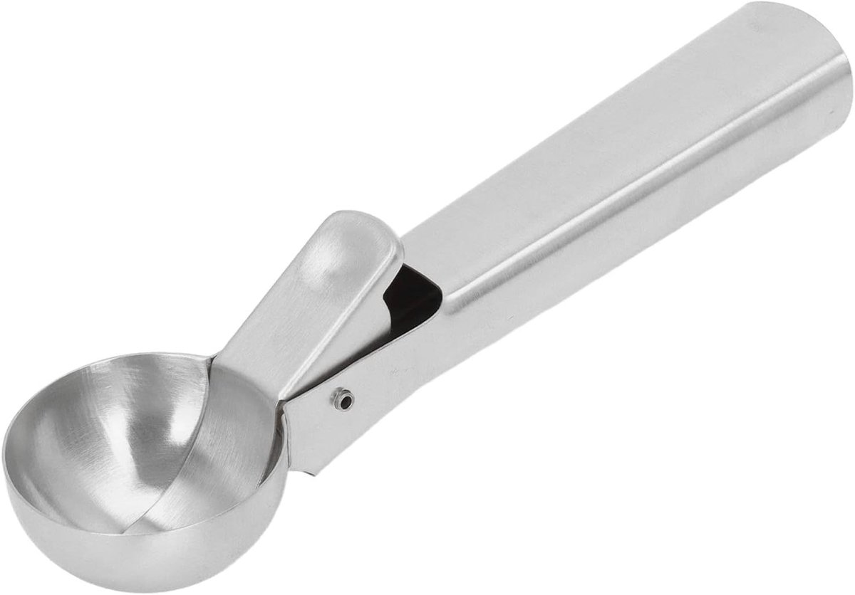 IJsschep - Ijsballepel - Bakgereedschap - Vaatwasmachinebestendig - 4.8 cm diameter - Zilver