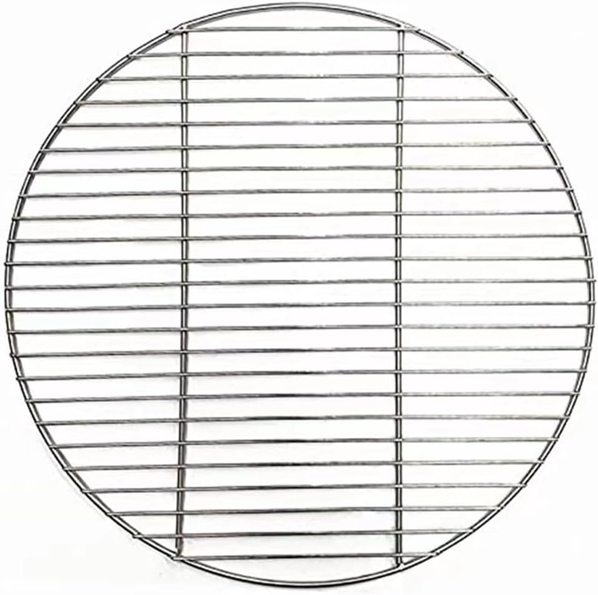 Rond Rooster Keukengereedschap Koken Stomen Grillen Verdikte Roestvrij Staal 35cm Diameter Zilverkleurig