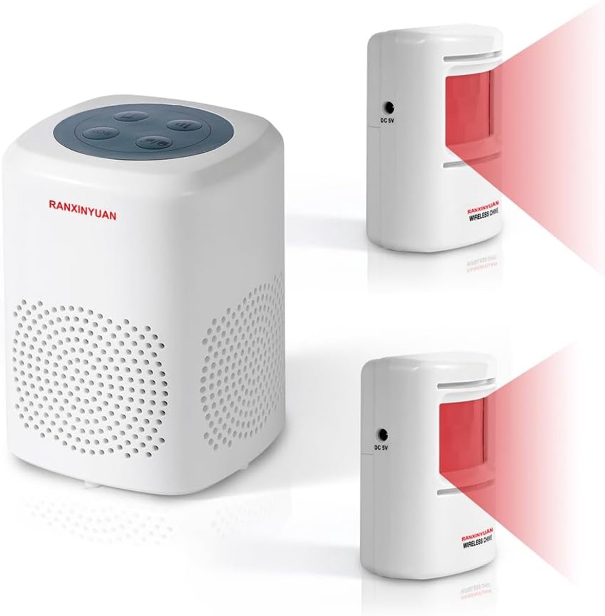 Bewegingsmelder Alarm - Draadloze Sensor - Beveiliging Huis - Hond Blaffen Geluid - 300 Meter Bereik
