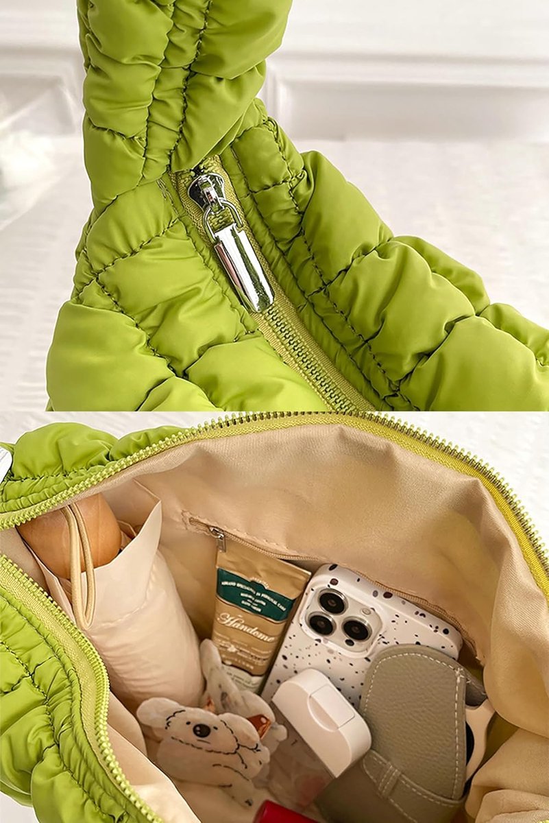Gewatteerde Shopper - Dames Handtas - Dagelijks Gebruik - Lichtgewicht Nylon - 35x25 cm