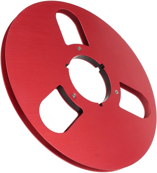 Lege Spoel - Tape Spoel - Muziek Afspelen - Drie Gaten Ontwerp - 10.5 Inch Diameter - Rood — afbeelding 4