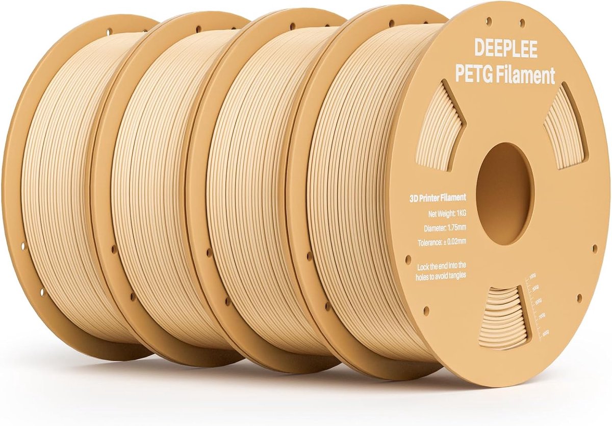 3D Printer Filament - PLA PETG Materiaal - Functionele Onderdelen - Hoge Maatvastheid - 4KG Spoelen - Beige