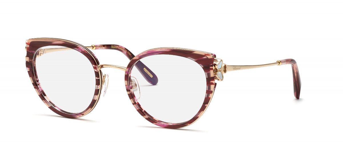 Chopard VCH367V Bordeaux striato lucido 52/20/135 WOMAN Brilmonturen