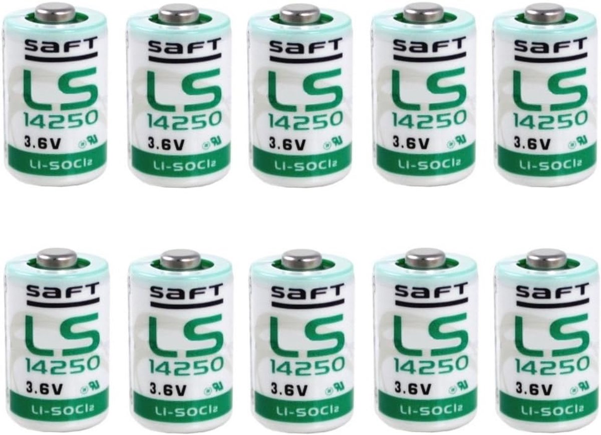 Lithium Batterijen - Wegwerp Cellen - Langdurig Gebruik - Zeer Lage Zelfontlading - 1/2 AA