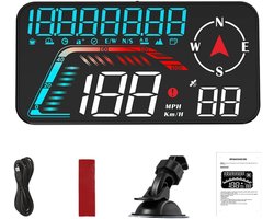 Auto Head-Up Display - GPS HUD - Veilig Rijden - HD LED Scherm - 5.5 Inch - Gekleurd