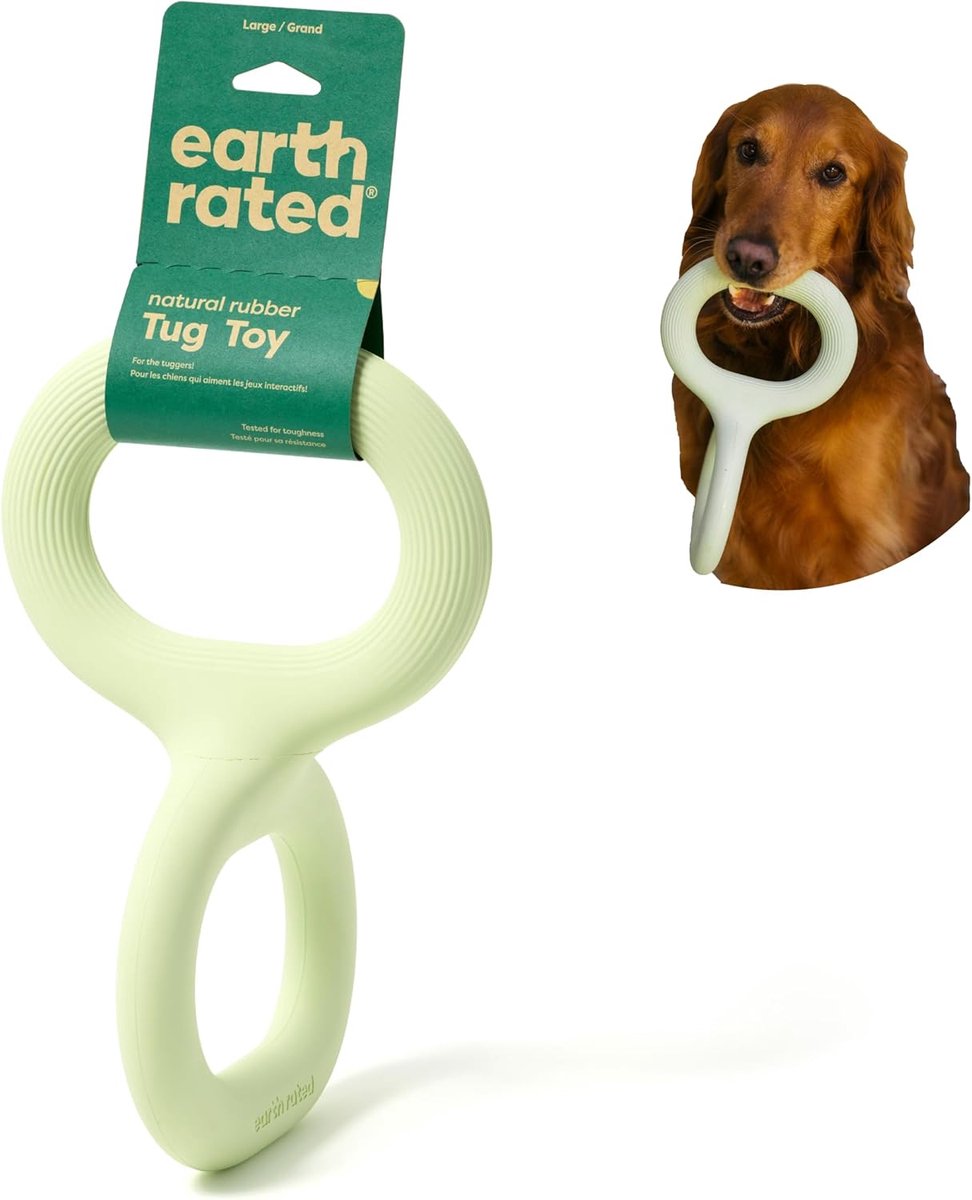 Hond Trekspeelgoed – Interactief Touw – Samen Spelen – Ergonomische Grip – Groot Formaat – Groen