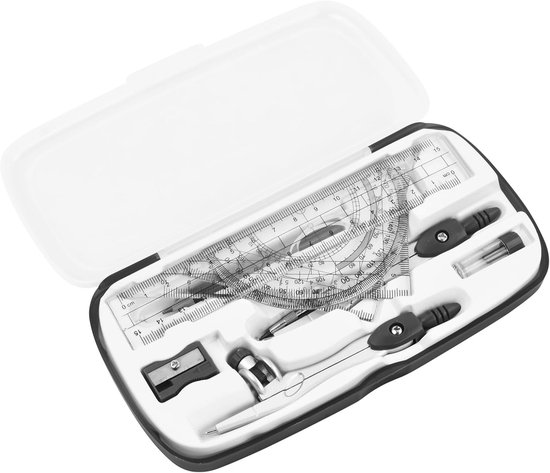 Passer set - Geometrie set - Wiskunde tekenen - 10-delige kit - Circa ...