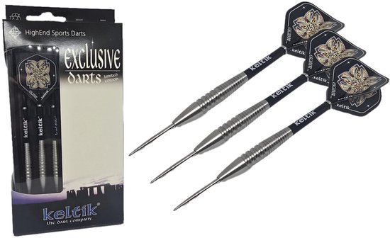 Steeldartpijlen Keltik Ardan 26g Silver â€“ 90% Tungsten — afbeelding 2