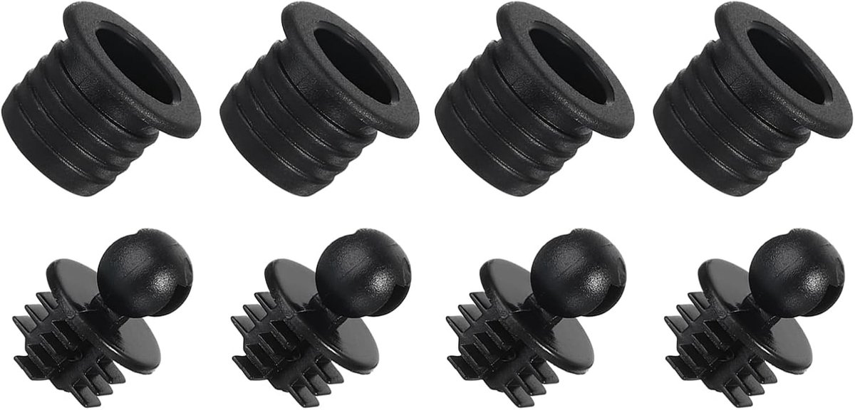 Luidsprekerrooster Bevestiging - Grill Clips - Audio Installatie - Duurzaam Kunststof - 11 mm Diameter - Zwart