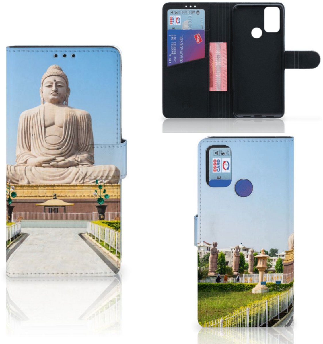 Alcatel 1S (2021) Flip Cover Boeddha
