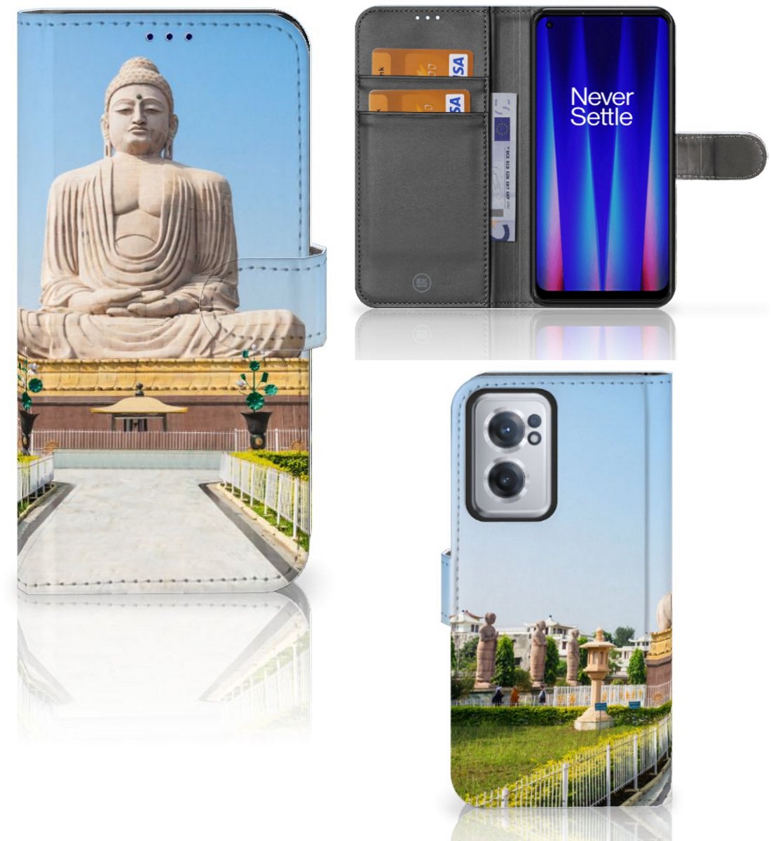OnePlus Nord CE 2 Flip Cover Boeddha