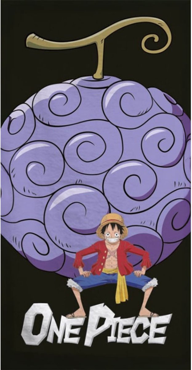 One Piece handdoek 70 x 140 cm polyester