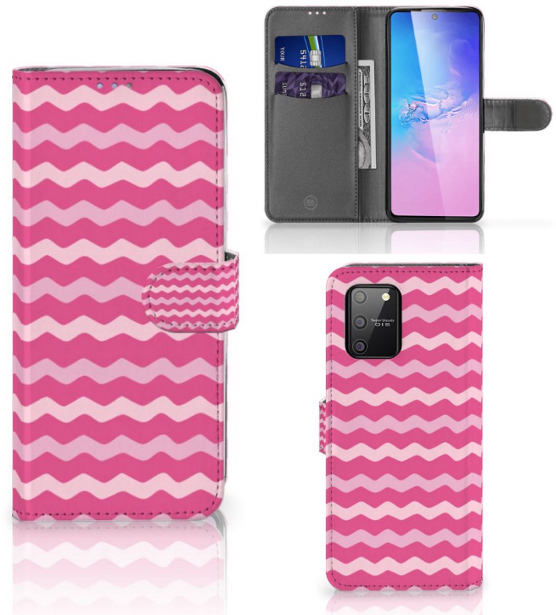 Samsung S10 Lite Telefoon Hoesje Waves Pink