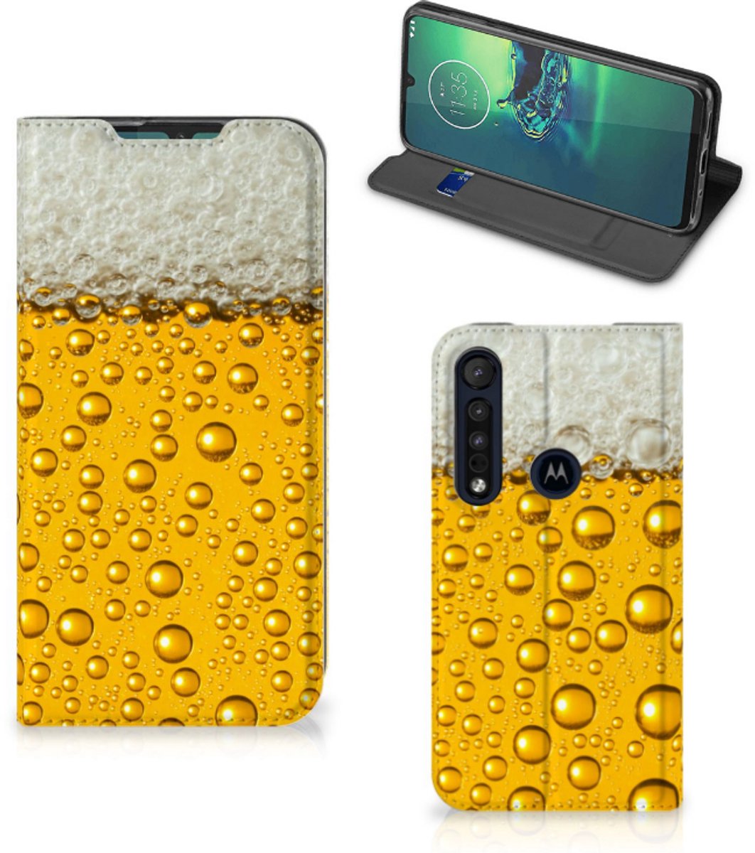 Motorola G8 Plus Flip Style Cover Bier