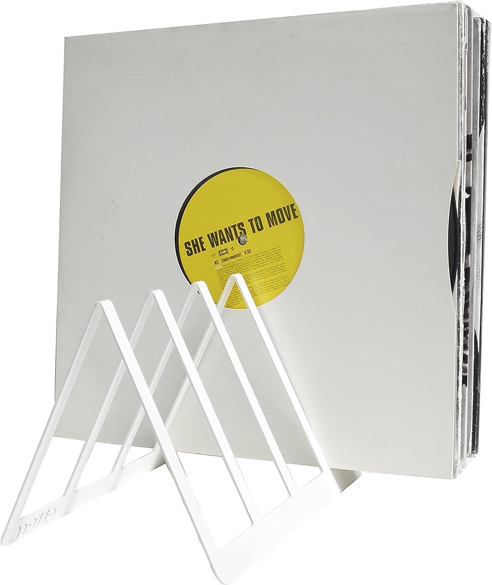 Presentatiestandaard voor 50 vinylplaten - Wit Design
