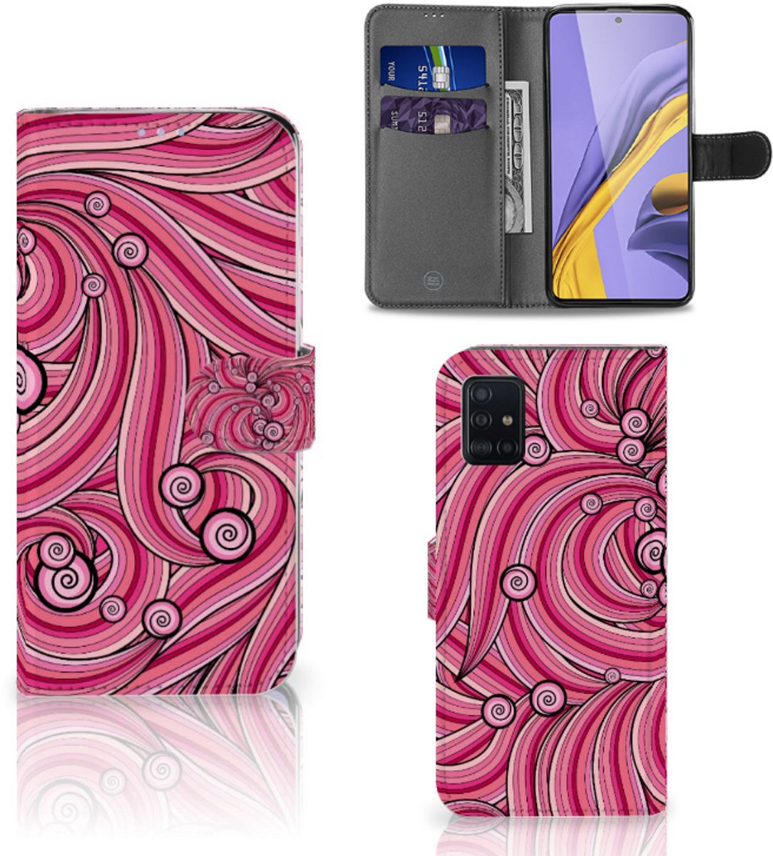 Samsung Galaxy A51 Hoesje Swirl Pink