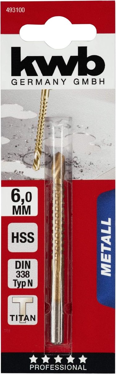 Titanium Nitreerd HSS Freesboor voor Professioneel Gebruik