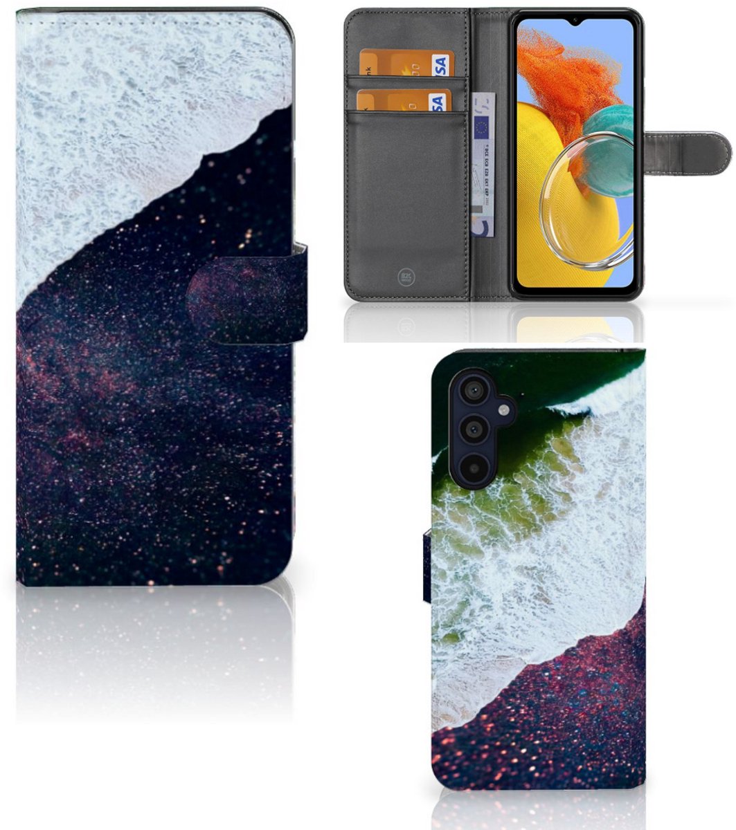 Samsung Galaxy M14 Book Case Sea in Space