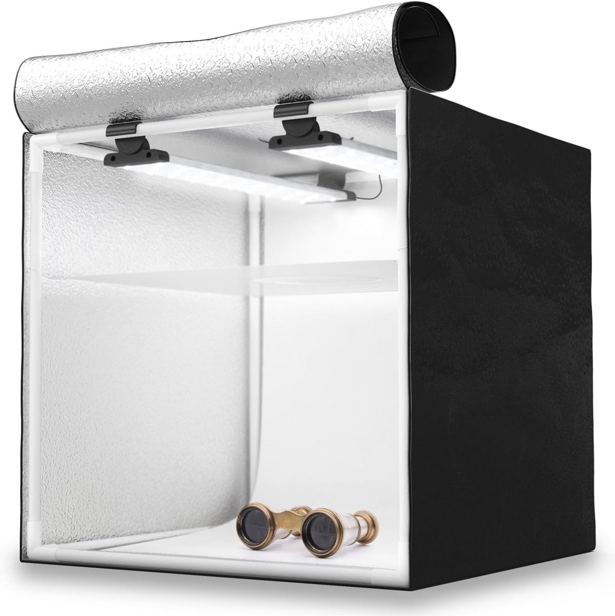 Draagbare Fotoatelier Softbox - 60x60x60cm Met LED Verlichting