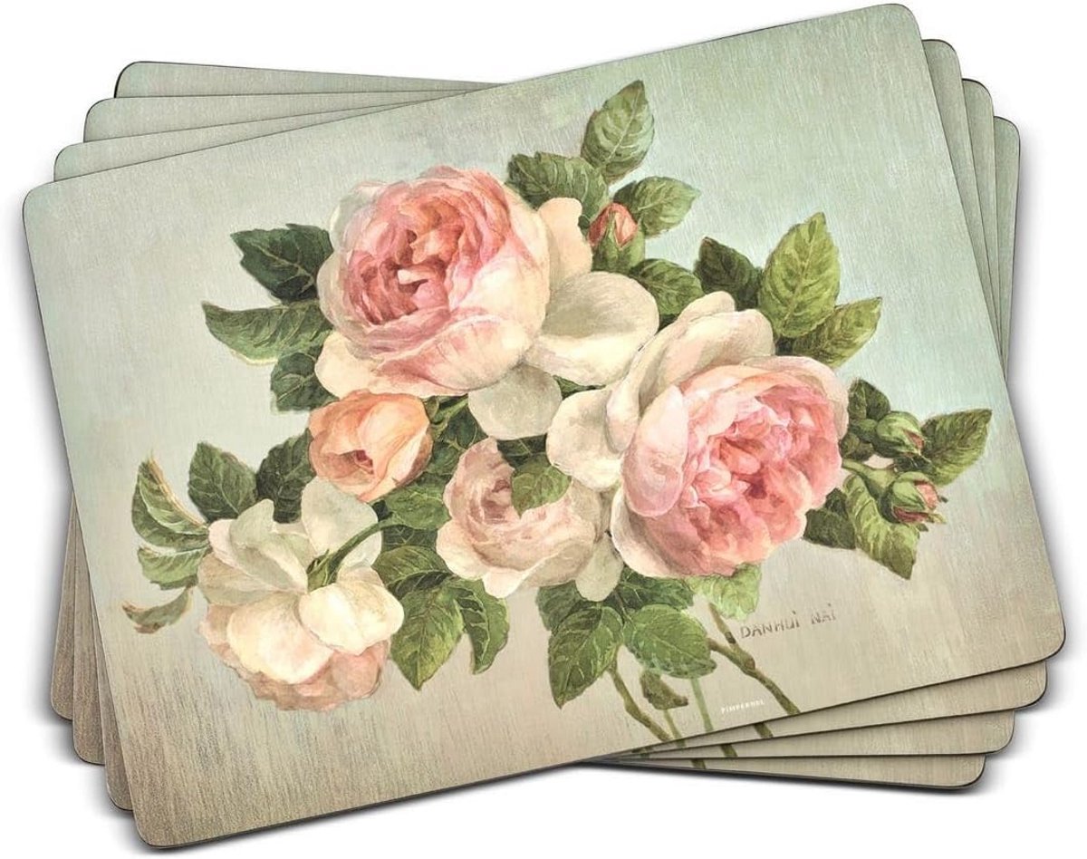 Tafelonderlegger Set van 4 - Roze Placemats voor Tafel Bescherming