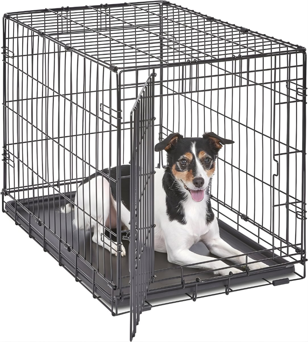 DnA® Hondenbench - Hondenbench Opvouwbaar - Hondenren - Hondenbench XXL - Hondenbench Auto - Zwart - 77cm x 49cm x 54cm