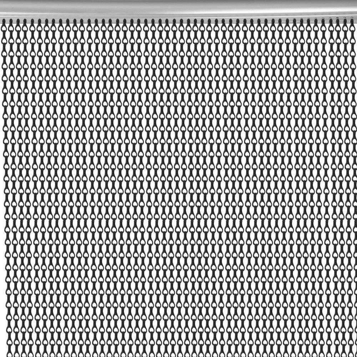 Zwart Aluminium Kettinggordijn voor Deur of Raumverdeler