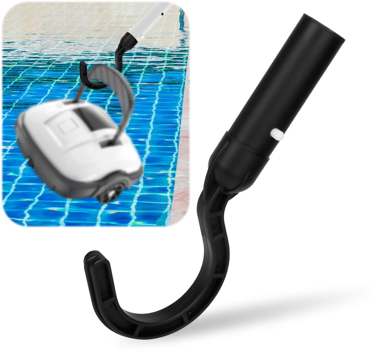 Haak voor Robotachtige Zwembadreinigers - Universele Compatibiliteit - 21,5x9,7x2,7 cm