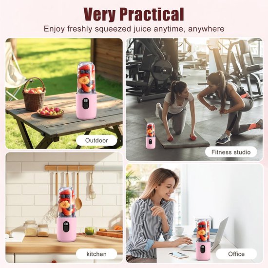 Blender To Go - Smoothie Maker - Draagbare Blender - keukenaccessoire van Merkloos — afbeelding 4